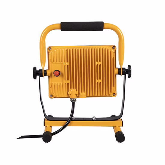 Lâmpada de inundação industrial 50W com alça LED removível durável luz de trabalho