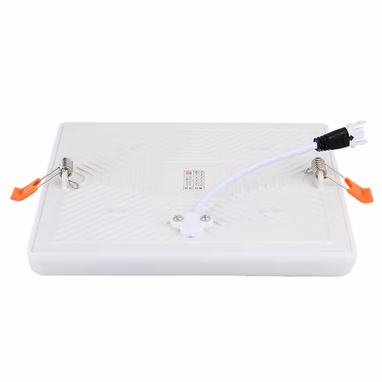 18w smd2835 interior fino redondo led solar quadrado redondo painel lâmpada recesso teto de alumínio ajustável downlight painel luz